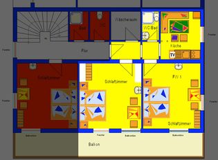 Grundriß Ferienwohnung 1